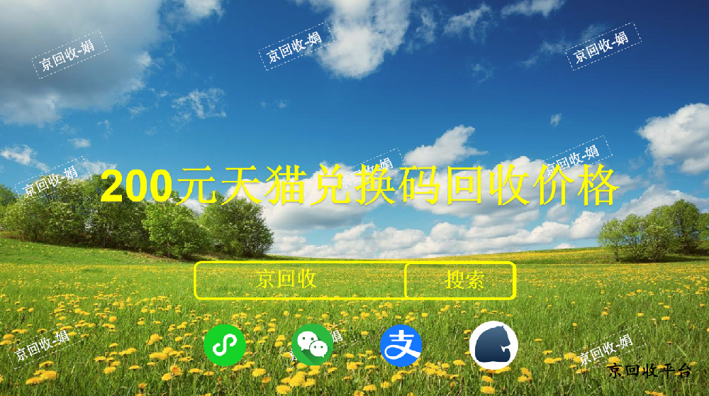 200元天貓兌換碼回收價格