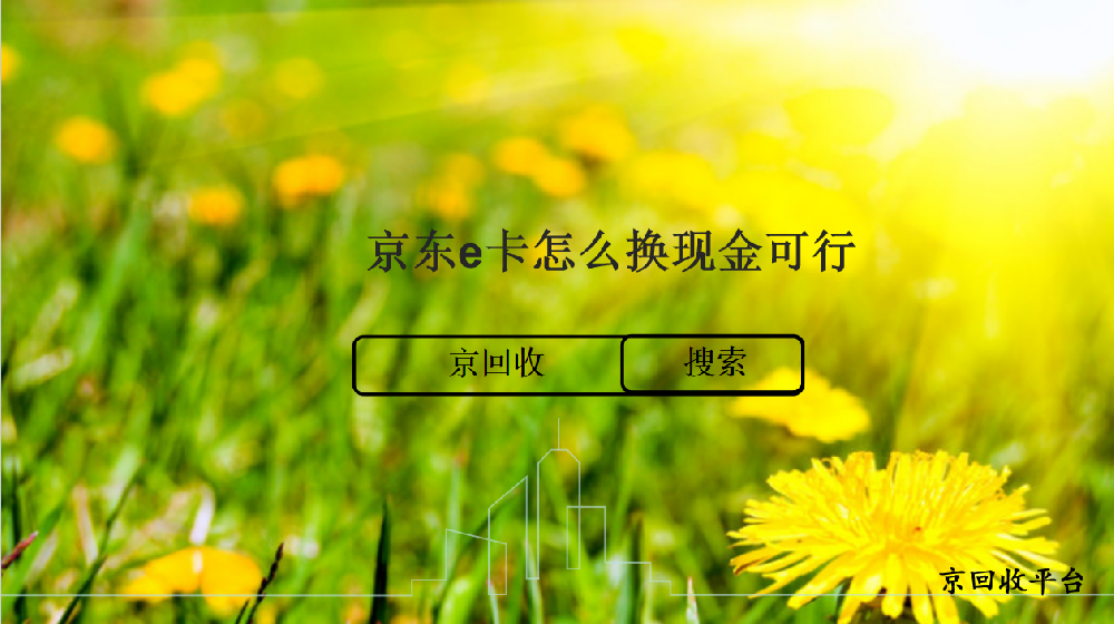 京東e卡怎么換現(xiàn)金可行
